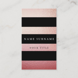 Tarjeta de visita vertical del oro mínimo