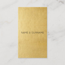 Tarjeta de visita vertical del oro moderno
