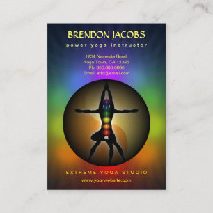 Tarjeta De Visita Vertical grande del profesor de la actitud de