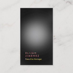 Tarjeta De Visita Vertical Gris Elegante Profesional Moderno