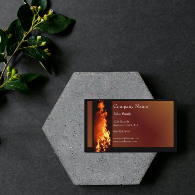 Tarjeta de visita vertical Inferno (Subido por el creador)