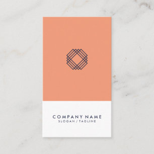 Tarjeta De Visita Vertical minimalista moderna del logotipo de la