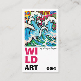 Tarjeta de visita vertical moderna