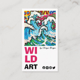 Tarjeta de visita vertical moderna