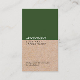 Tarjeta De Visita Vertical moderna de la cita de KraftPrint del