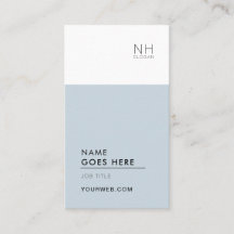 Tarjeta de visita vertical multiusos limpia