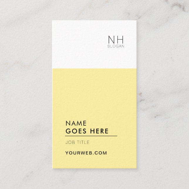 Tarjeta de visita vertical multiusos limpia (Anverso)