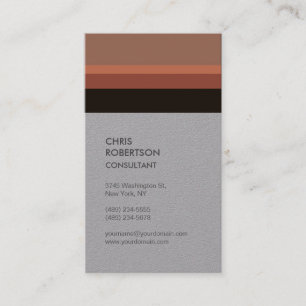 Tarjeta De Visita Vertical Premium Gris Minimalista Moderna