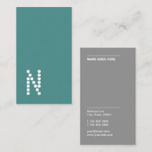 Tarjeta de visita vertical profesional simple