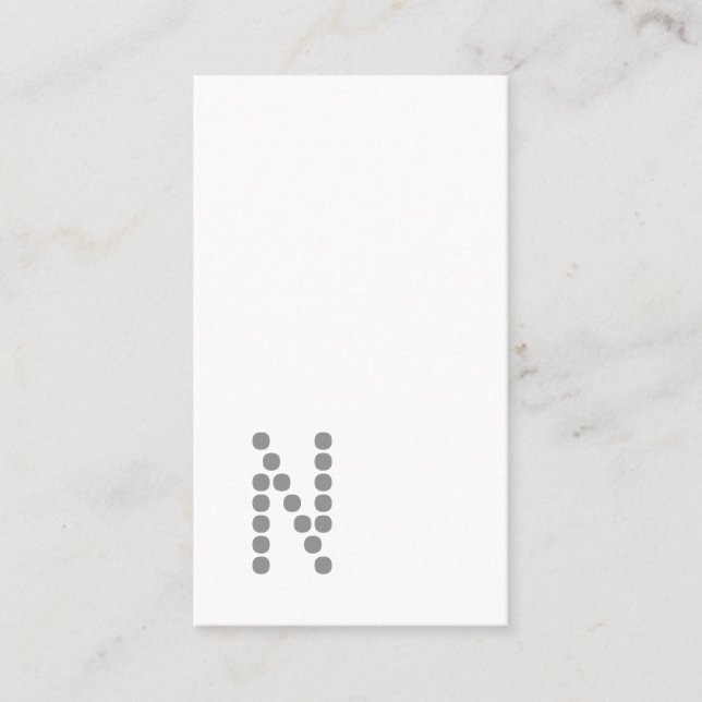 Tarjeta de visita vertical profesional simple (Anverso)