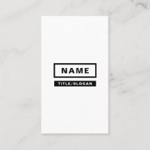 Tarjeta de visita vertical simple minimalista