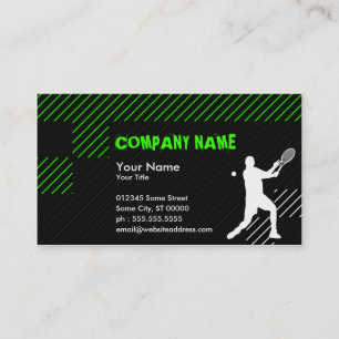 Tarjeta De Visita vértices de tenis