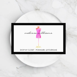 Tarjeta De Visita Vestido color de agua rosa Mannequin Poshmark Sell