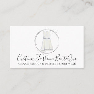 Tarjeta De Visita Vestido de boutique de moda