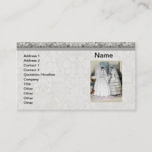 Tarjeta De Visita Vestido de Novia Vintage Bride
