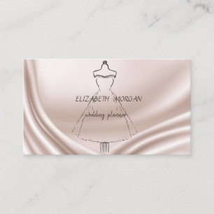 Tarjeta De Visita Vestido Elegante Moderno Con Estilo
