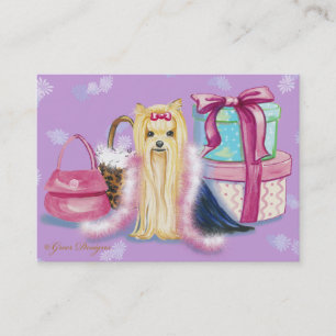 Tarjeta De Visita Vestido Yorkie