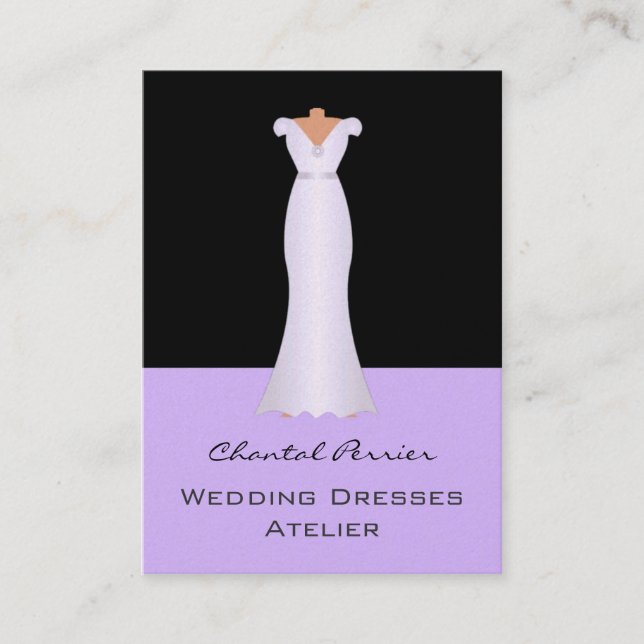 Tarjeta De Visita Vestidos de boda (Anverso)