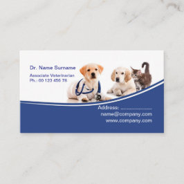 Tarjeta De Visita Vet Business Card for Veterinary Clinic 