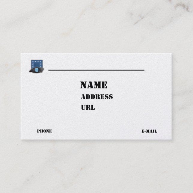 Tarjeta De Visita veteranos del ejército aerotransportados reclutar  (Anverso)