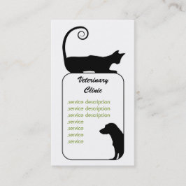 Tarjeta de visita veterinaria