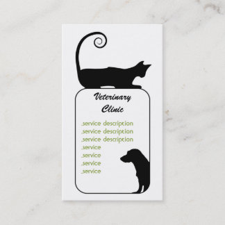 Tarjeta de visita veterinaria