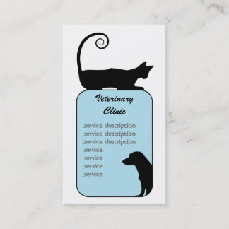 Tarjeta de visita veterinaria