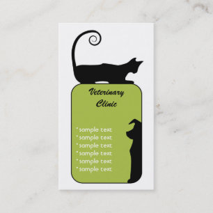 Tarjeta de visita veterinaria