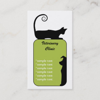 Tarjeta de visita veterinaria