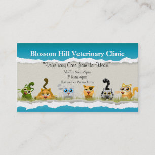 Tarjeta de visita veterinaria