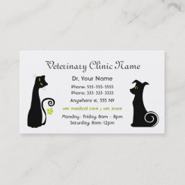 Tarjeta de visita veterinaria