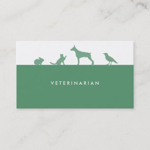 Tarjeta de visita veterinaria
