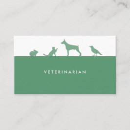 Tarjeta de visita veterinaria