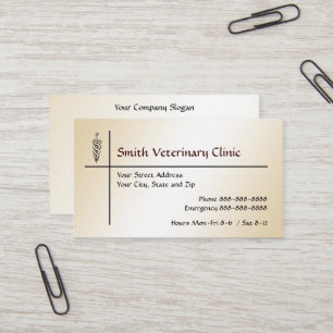 Tarjeta de visita veterinaria