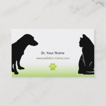 Tarjeta de visita veterinaria