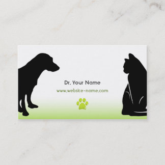 Tarjeta de visita veterinaria