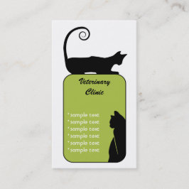 Tarjeta de visita veterinaria