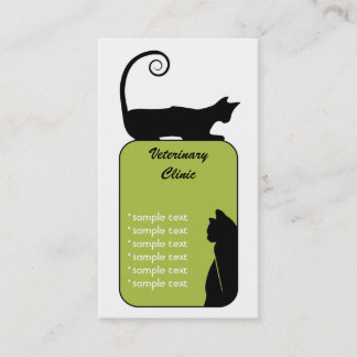 Tarjeta de visita veterinaria