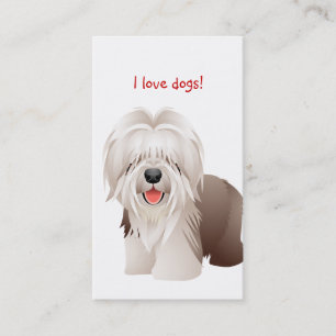 Tarjeta de visita veterinaria animal del perro