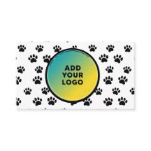 Tarjeta de visita veterinaria personalizada