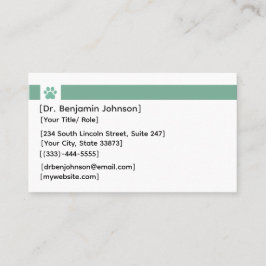 Tarjeta De Visita Veterinarian Business Card | Photo Logo