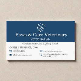 Tarjeta De Visita Veterinarian Vet Pet Office 