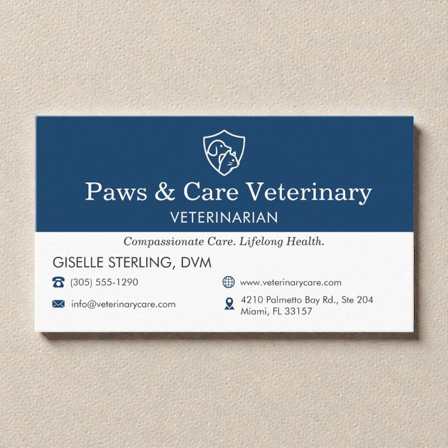 Tarjeta De Visita Veterinarian Vet Pet Office  (Subido por el creador)