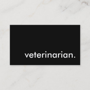 Tarjeta De Visita veterinario.
