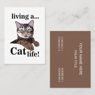 Tarjeta De Visita Veterinario de gatos divertidos