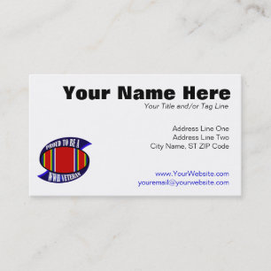 Tarjeta De Visita Veterinario de WWII