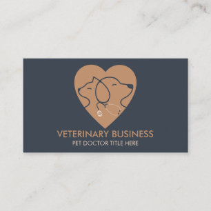 Tarjeta De Visita Veterinario Pata Doctor Mascota Salud Animal