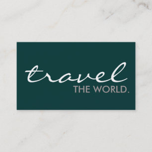 Tarjeta De Visita viaja el mundo. (personalizable del color)