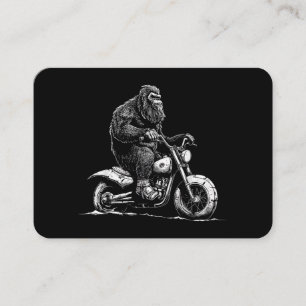 Tarjeta De Visita Viajando En Motocicleta Funny Sasquatch M