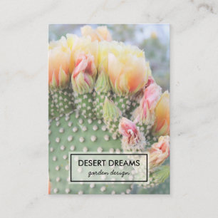 Tarjeta De Visita Viaje de fotografías en el jardín del desierto d